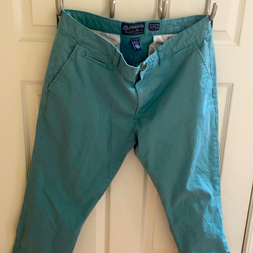 Teal American rag chino 33x30